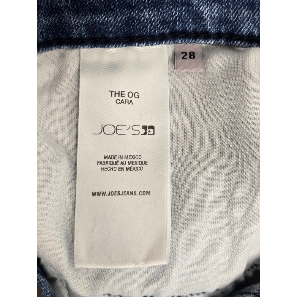 Joes‎ Jeans The OG Cara High Rise Straight Leg Blue Denim Jeans 28 Button Fly - Picture 6 of 9